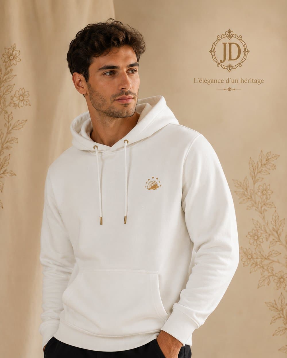 Hoodie écru