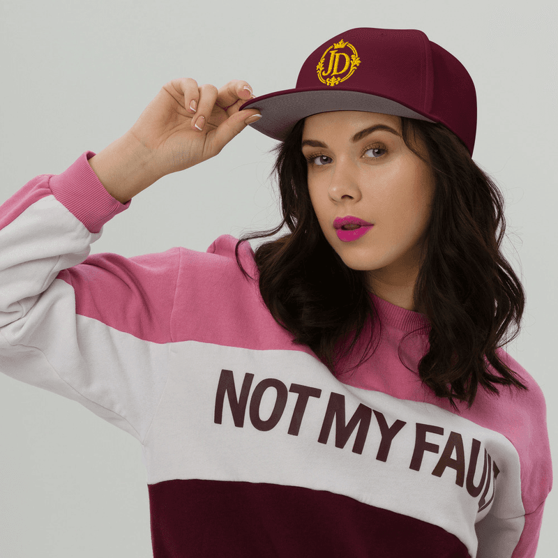 Casquette Snapback Brodée Doré – JD Creative Studio